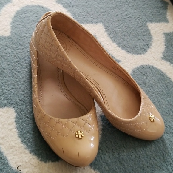 Light Oak Kent Quilted Patent Leather Gold Reva Fl - Picture 2 of 8